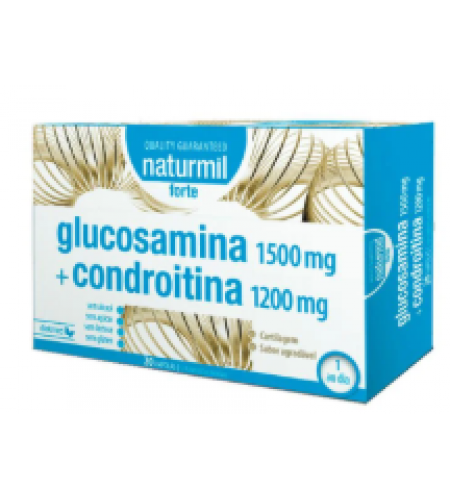 Glucosamina + Condroitina Forte - 20 Ampolas - Naturmil